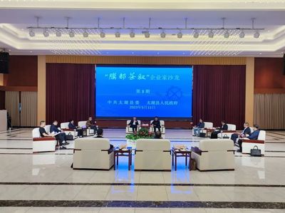 我县举办第3期“膜都茶叙”企业家沙龙 聚焦涂装设备产业发展